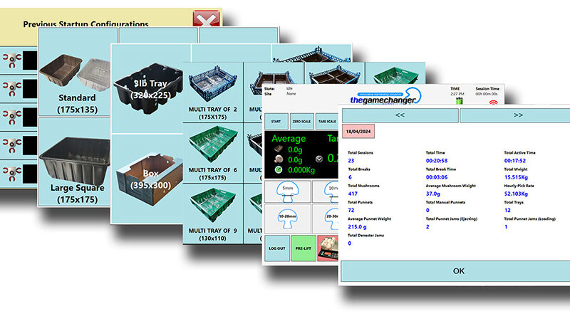 The Gamechanger - Screenshots from our touch screen operators screen.