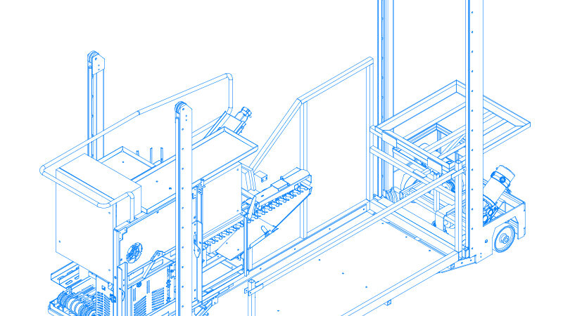 Floor Supported Lift system from the Mushroom Machine Company